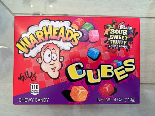 Dulces Warheads Cubes 113g Americanos