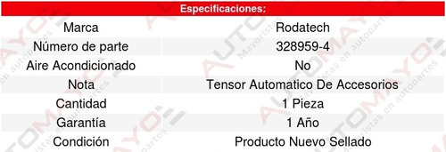 Tensor Accesorios C3500 5.7l V8 85 Al 88 Rodatech 5651504