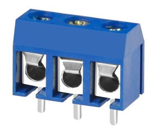 10 Pzas Bornera Conector Kf301-3p 3 Pines 5mm Paso B