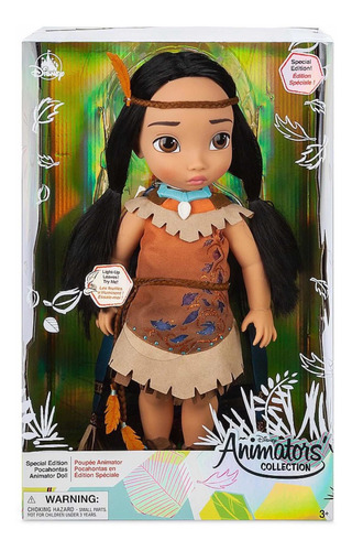 Pocahontas Animator Edición Especial Disney Store Con Luz
