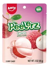 Gomitas De Lychee Pelables Amos Peelerz Gummy 85g Viral