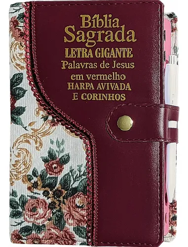 Bíblia Sagrada feminina com Harpa e índice