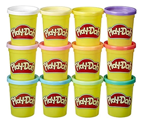 Paquete De 12 Botes D Plastilina Play Doh Multicolor ;o