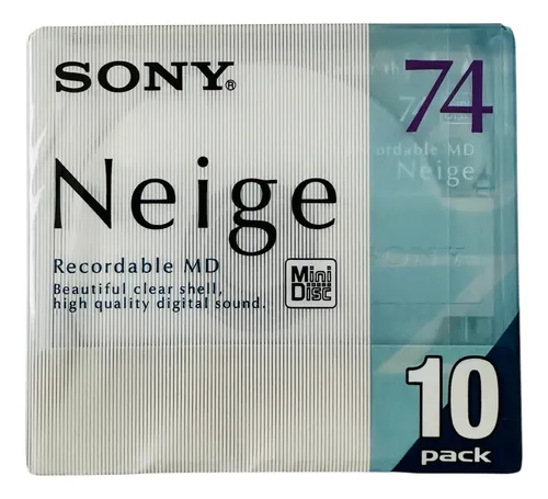 comprar Minidisc Sony Neige Series Grabable De 74 Minutos, Paquete D