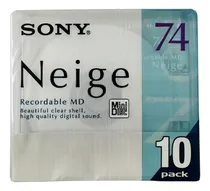 Comprar Minidisc Sony Neige Series Grabable De 74 Minutos, Paquete D