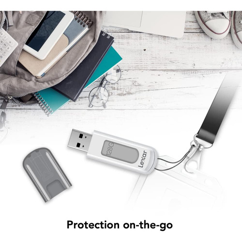Unidad Flash Lexar Jumpdrive V100 Usb 3.0 De 128 Gb, Paquete