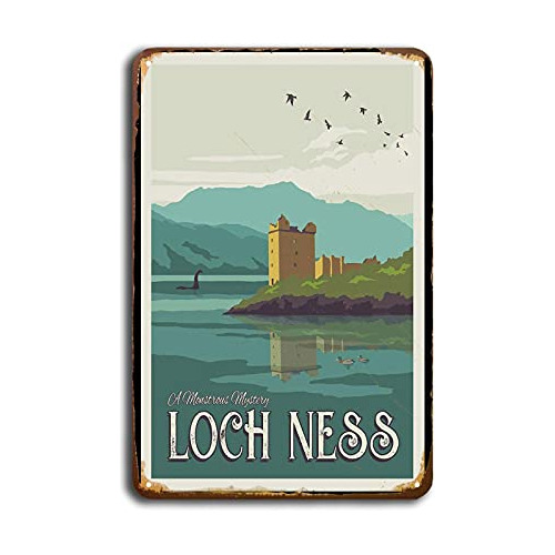 Póster De Viaje Del Monstruo Del Lago Ness, Cartel De ...