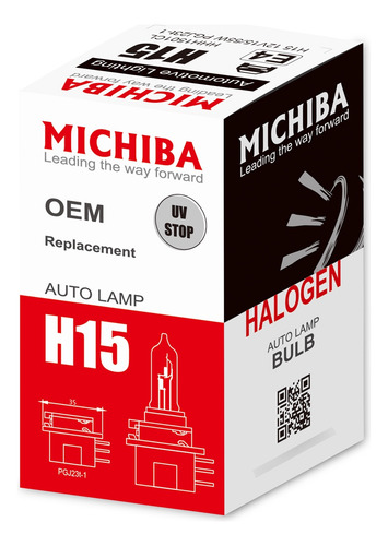 Ampolleta Halógena H15 12v 55/15w Pgj23t1