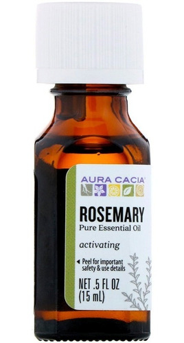  Aceite Esencial Romero Aura Cacia 100 % Puro 15ml