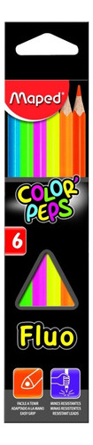 Lapices De Colores Fluo X 6 Maped - Mm