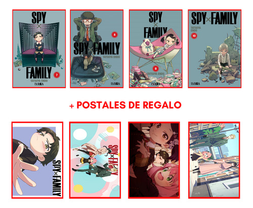 Combo Spyxfamily 7 A 10 - Postales De Regalo - Manga - Ivrea