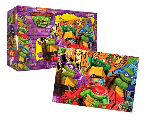 Rompecabezas Puzzle 120 Piezas Tortugas Ninjas Recoleta