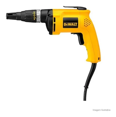Parafusadeira Elétrica 1/4 540w Dw255 Drywall Dewalt Cor Amarela Frequência 50