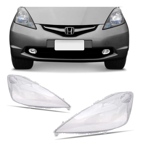 Juego Lentes De Opticas Acrilicos P/ Honda Fit 2009 2010 2011 2012