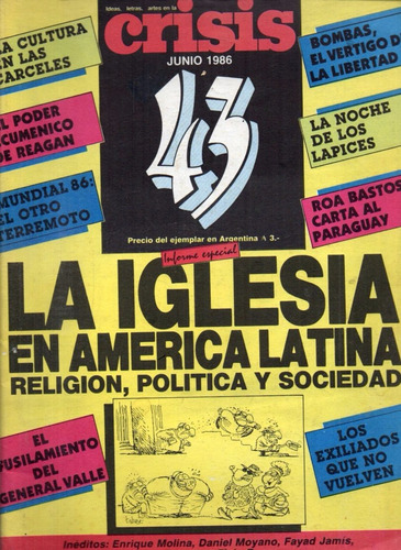 Revista Crisis 43 Jun 1986 Noche Lapices Breccia Sasturain