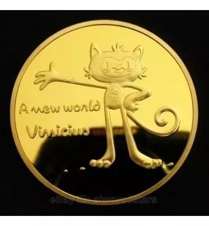 Moeda do Mascote Gato Vinícius Olimpíadas Rio 2016 | Produto Vintage e  Retro Usado 48149239 | enjoei