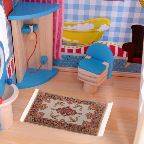 4 Alfombra En Miniatura Para Casa De Muñecas, Accesorios