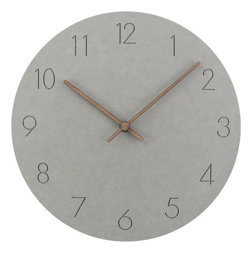 Reloj De Pared De Madera De Colores Simples, 29 Cm De Profun