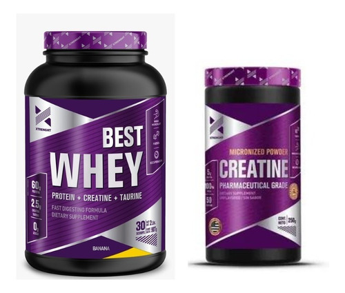 Best Whey Protein 2lbs + Creatina 250g - Xtrenght Fctr