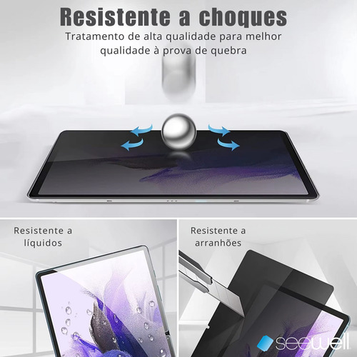 Película Privacidade Hydrogel Para Galaxy Tab S9 Fe Tel 10.9
