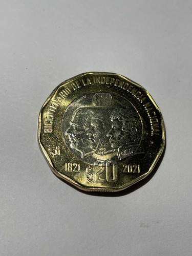 Moneda $20 Bicentenario De La Independencia Nacional