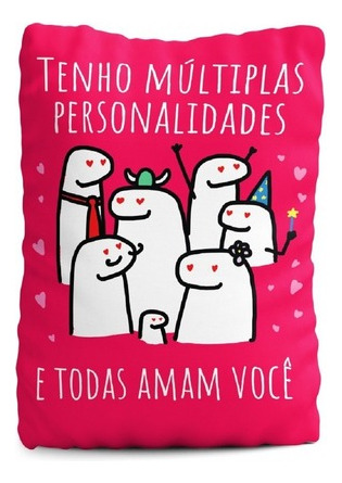 Almohada Flork Meme con múltiples personalidades que te aman