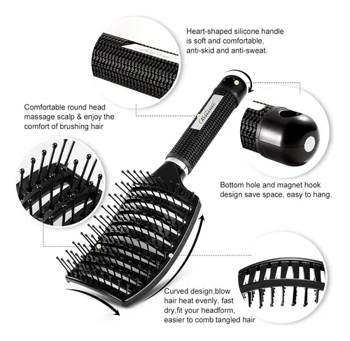 Cepillo Para Cabello Bsisme Curvado Para Mujer Y Hombre
