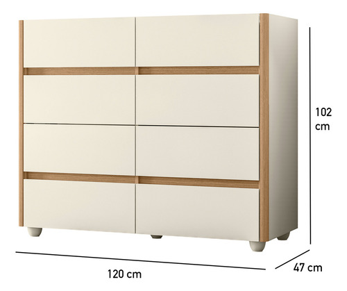 Cômoda Infantil Bebê Moderna Grande Madeira Mdf Branca Premium Quarto Menina Menino Gavetas Espaçosa Design Elegante Organizador Roupas Fraldas Toalhas Moderna Funcional Durável Segura Estilo Clássico