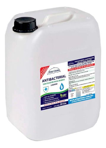 20lt - Antibacterial Sanitizante Liquido Para Manos