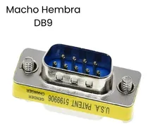 Comprar Conector Db9 9 Pines Macho Hembra Adaptador Rs232 Serial
