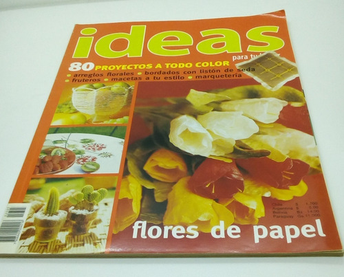 Revista Ideas Para Tu Hogar: Flores De Papel. Mayo 2000