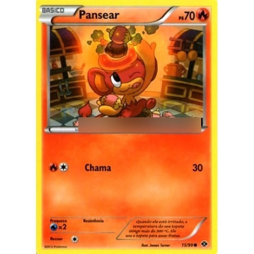 Pansear - Pokémon Fogo Comum - 15/99 - Pokemon Card Game
