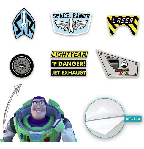 Kit Adesivos Buzz Lightyear Signature Collection Em Vinil