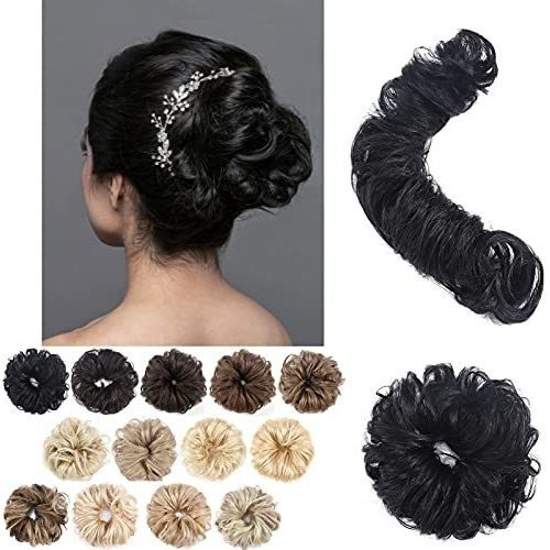 Mi-lady Messy Hair Bun Human Hair Extension 32g Strip B8tlz