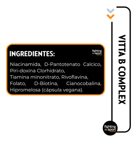 Vitta B Complex Winkler Nutrition Vitaminas - Frasco 120 Cap Sin Sabor