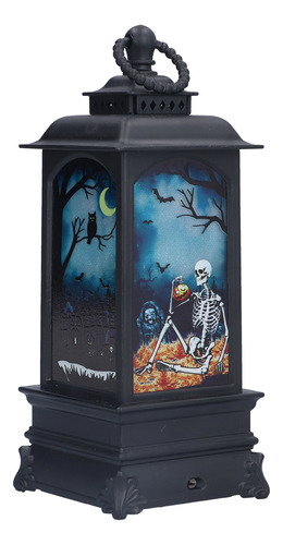 Farol Led Portátil Con Forma De Calavera De Halloween, Vela,