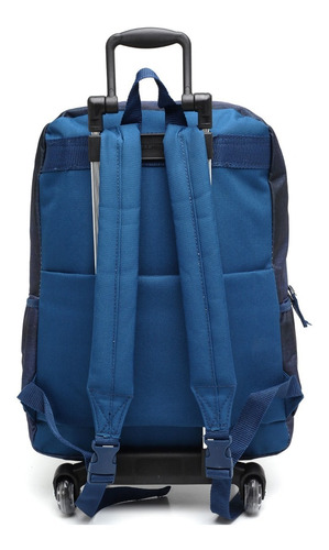 Mochila Juvenil Meninos Sestini Jeans Rodinha G C/alças 18m Cor Azul