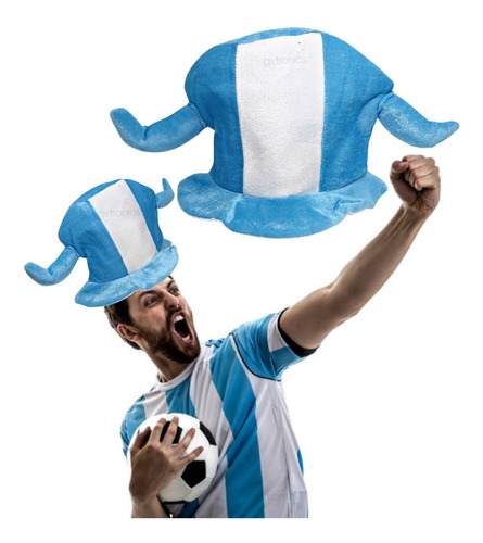 Gorro Argentina Albiceleste Cotillon 2022 Vikingo Fiestas