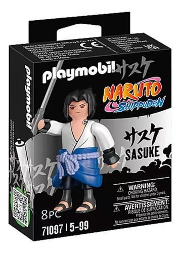 Boneco Sasuke Uchiha Naruto Shippuden Playmobil 3705 - Sunny