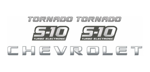 Adesivos S10 Tornado 4x4 Turbo 2008 Emblema Kit S10kit65
