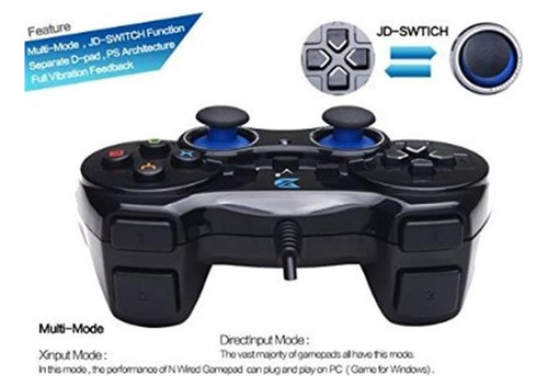 Wired Joystick Gamepad Zd V Plus Vibratorio Comentarios Usb