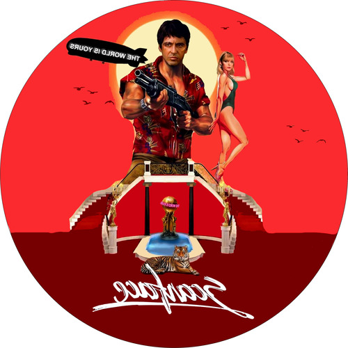 Scarface Tony Montana Slipmat Latex La Mejor Calidad 