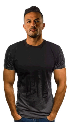 Playera Manga Corta De Fitness Deportivo De Moda Para Hombre