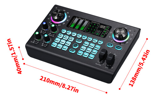 Mezclador Incorporado Recargable Con Efectos De Sonido Para