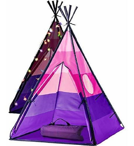 Limitlessfunn Teepee Kids Play Tent Bonus Star Lights Y Fund