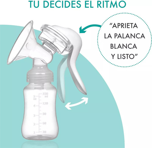 Recolector De Leche Materna Kiuimi Forma Manual Masaje 150ml