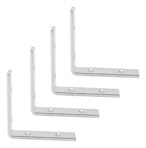 Suporte De Prateleira L, 4 Peças, Suportes Angulares, 4 Furo