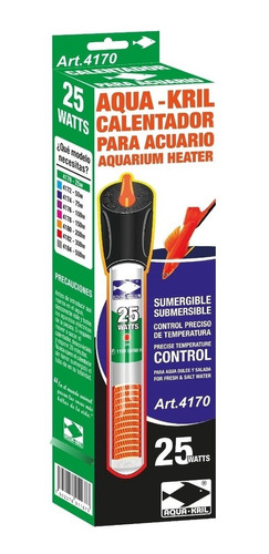 Termostato Calentador Pecera Acuario 25w Automático 4170