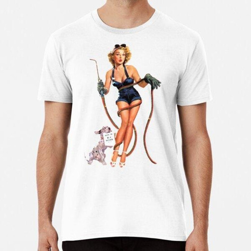 Remera Vintage Sexy Soldador Pinup Chica Algodon Premium 