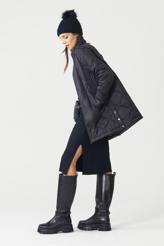 Tapado Reversible Campera Mujer Abrigo Liviano 23138